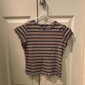 Rainbow lettuce cut Brandy Melville crop top